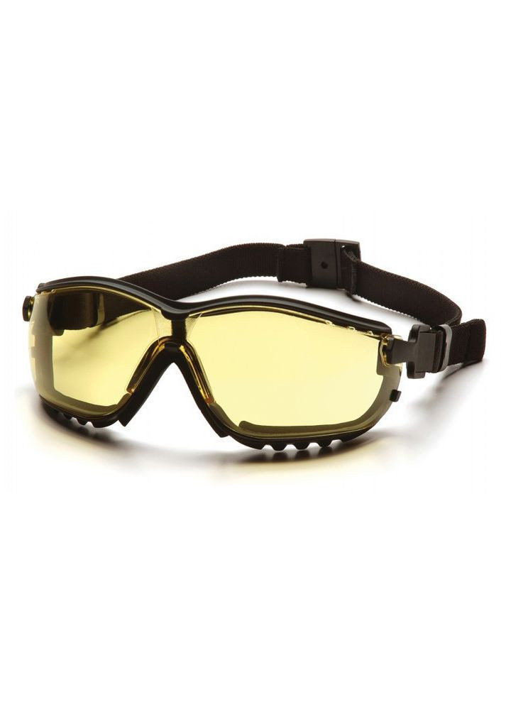 Очки защитные с уплотнителем V2G+RX (amber) Anti-Fog, желтые очки с диоптрической вставкой в комплекте Pyramex (370271251)