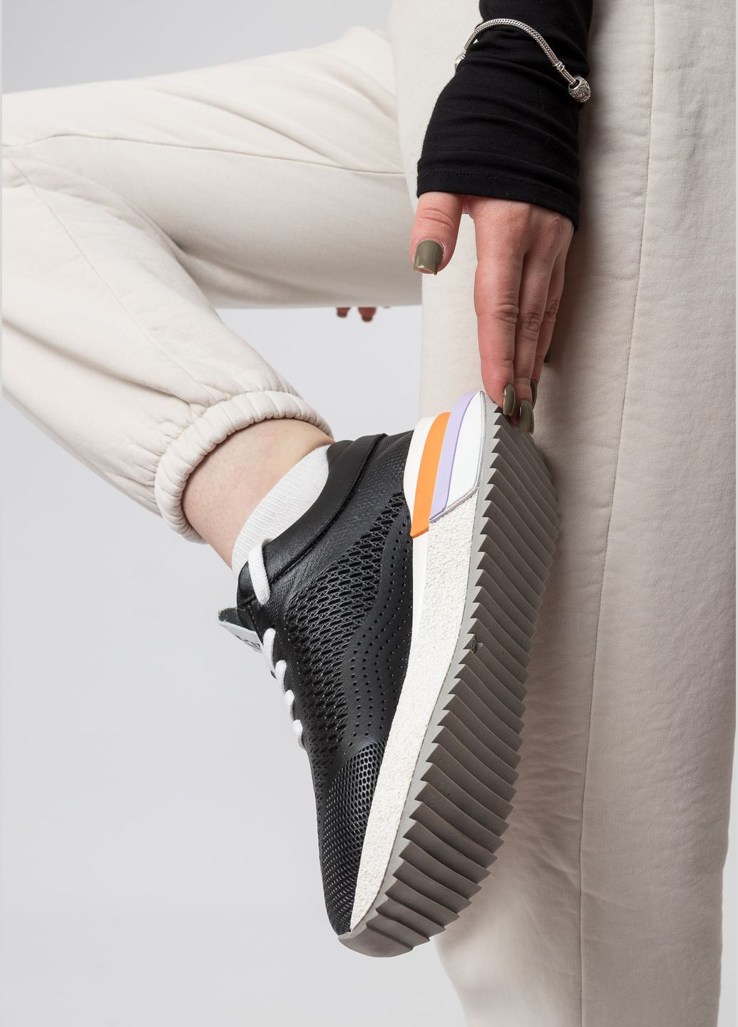 Кроссовки (1083ТZ) Evromoda чёрные лето (328914122)