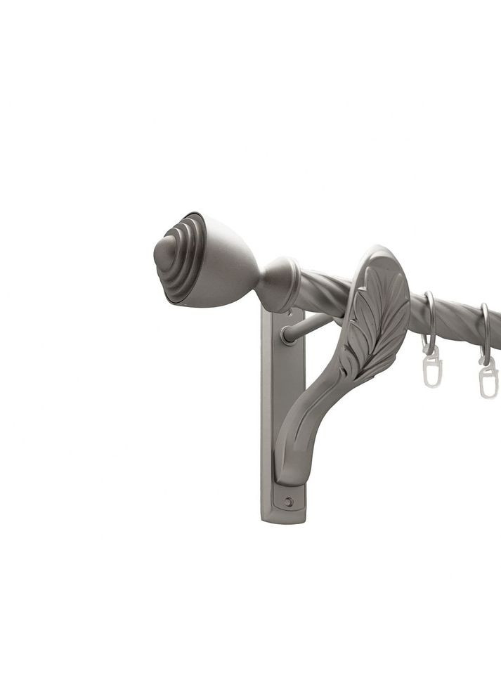 Карниз Палаціо металевий однорядний ретро скручена труба Сатин 25 мм 300 см (00-00011422) ORVIT (300280658)