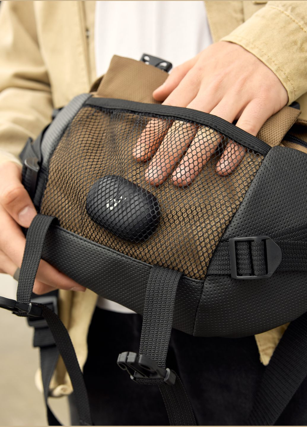 Мужская поясная сумка бананка для планшета Sambag (323459310)