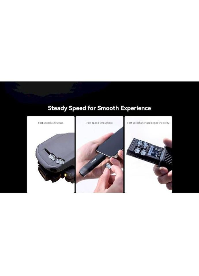 Карта памяти 256 GB microSDXC Professional Silver Plus UHS-I U3 V30 A2 Class 10 (LMSSIPL256G-BNANG) Lexar (362668544)