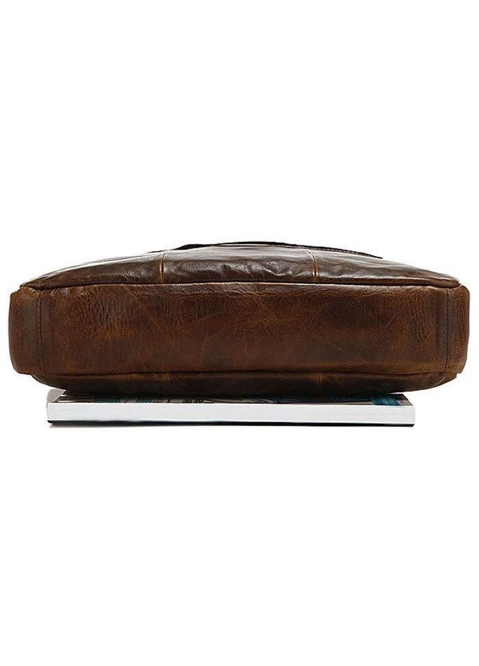 Портфель чоловічий для ноутбука і документів шкіряний коричневий розмір 35х27х9 см 14059 Vintage (362417999)