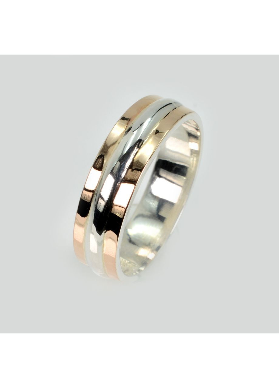 Обручальное кольцо из серебра с золотом Silver Style (367112174)