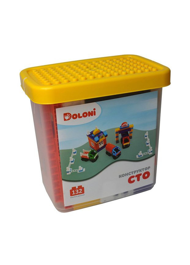 Конструктор "СТО" 013888/38 в пластиковом боксе 132 детали Doloni (306436885)