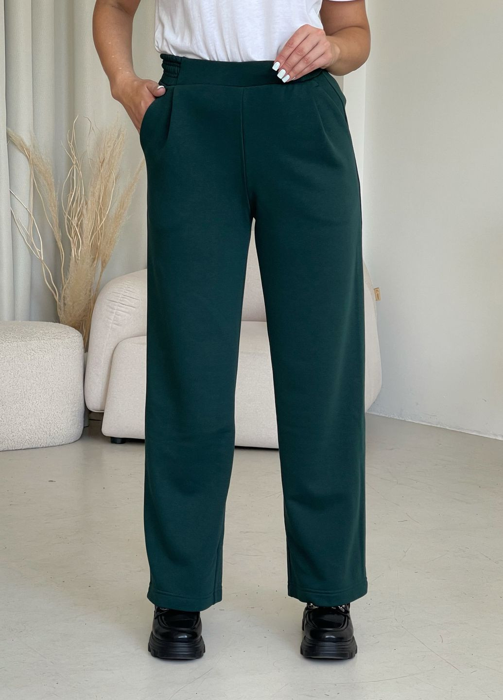 Женский трикотажный костюм с пиджаком и широкими штанами Merlini Манарола (301577701)