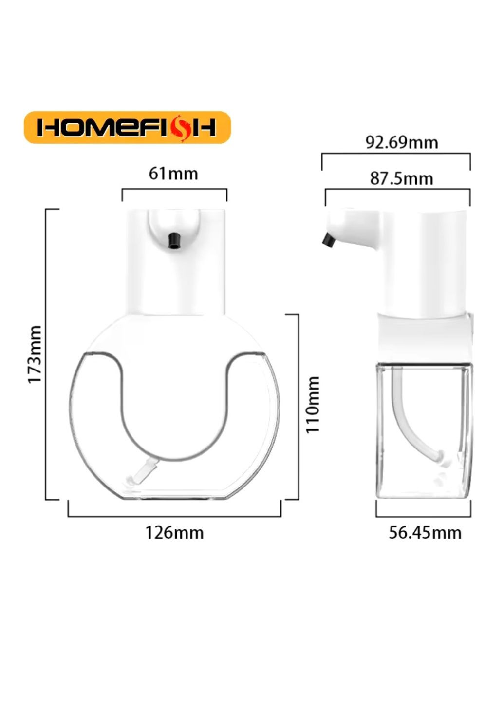 Диспенсер дозатор для жидкого мыла, пенообразователь бесконтактный на аккумуляторе No Brand (370639468)