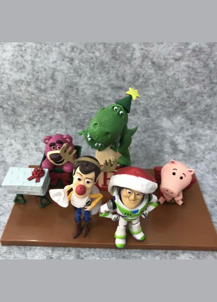 История игрушек фигурки игрушки toy story Рождественские фигурки фигурки героев Вуди Базз Лайтер Хэмм Лотсо Рекс 6штук Shantou (296627741)