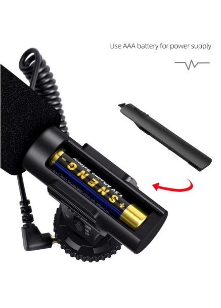 Універсальний мікрофон MIC 06 для камер і смартфонів Mamen (318388754)