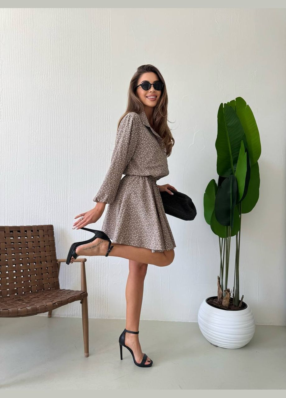 Жіночий костюм двійка сорочка + спідниця-шорти MonCher (334291913)