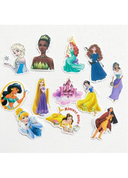 Наклейки, стікери Принцеси Герої Дісней Jsstore Набір 10шт No Brand (323141504)
