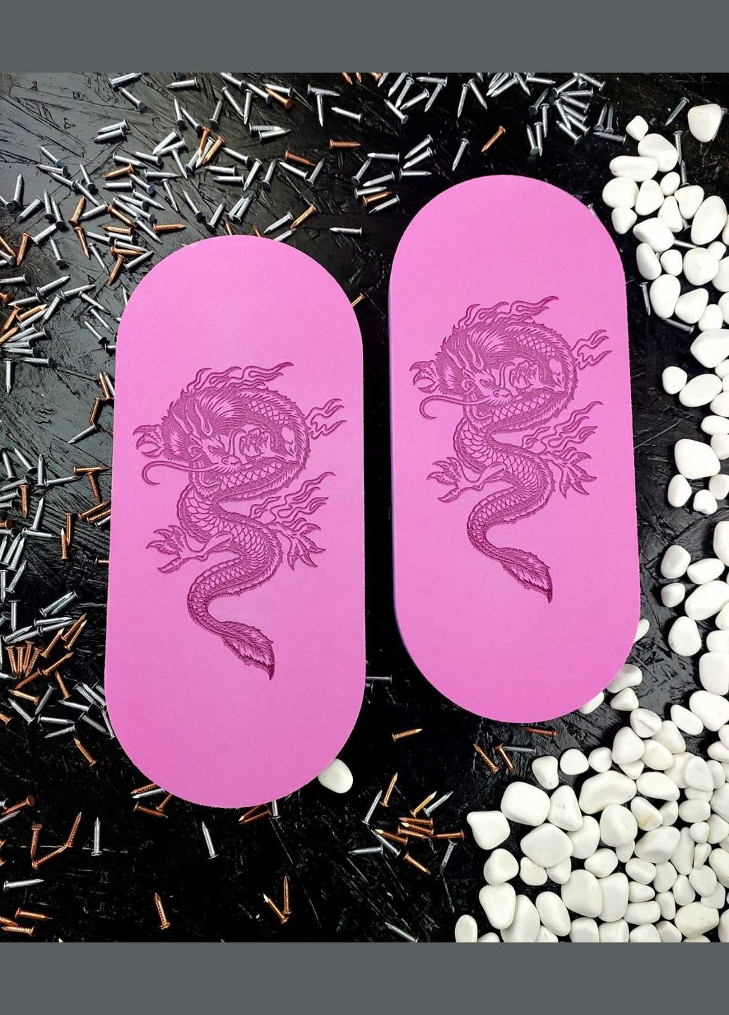 Доски садху гибкие с оцинкованными гвоздями Шаг 10 мм Розовый дракон No Brand анатомічні (342328885)