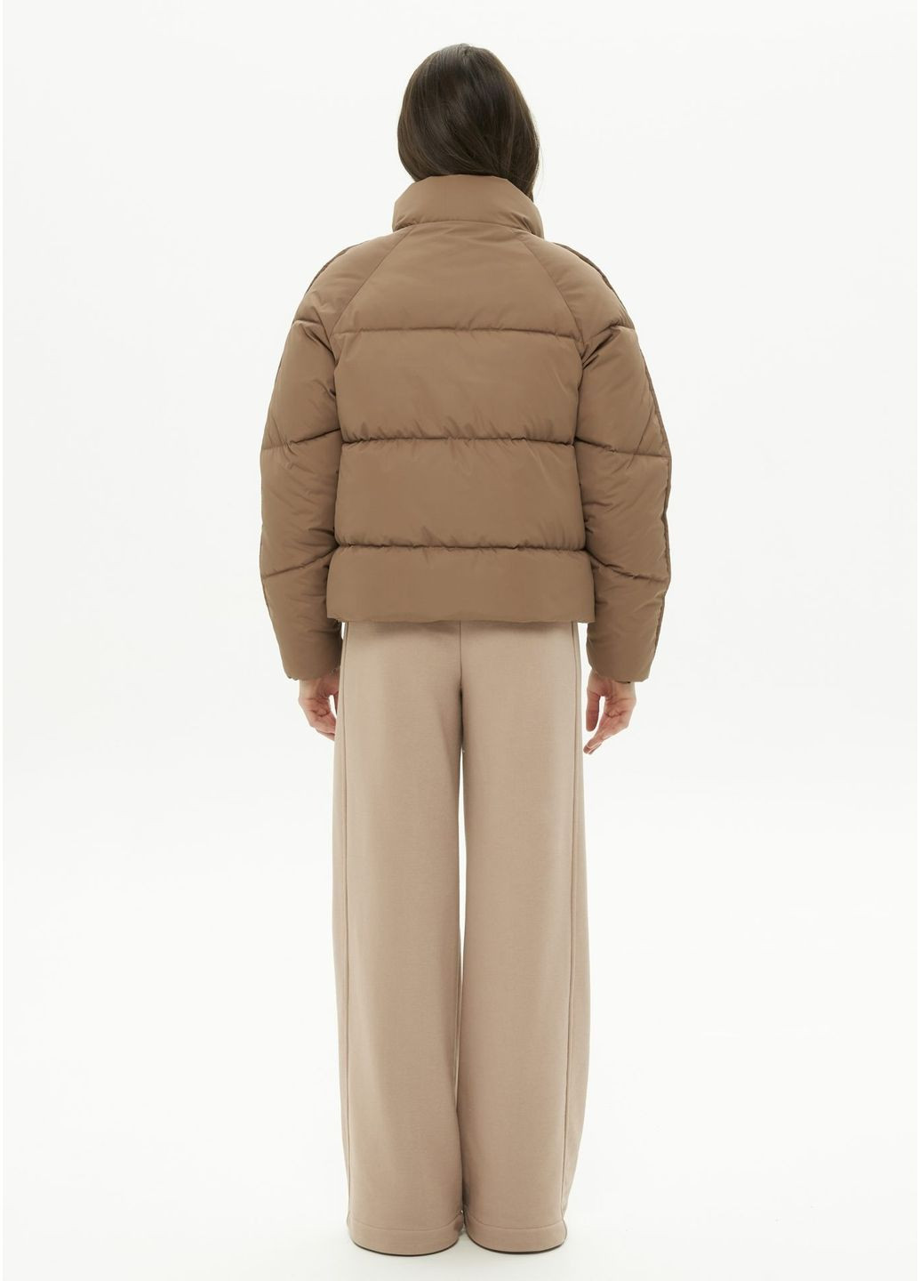 Коричневая зимняя куртка, цвет капучино Alvo