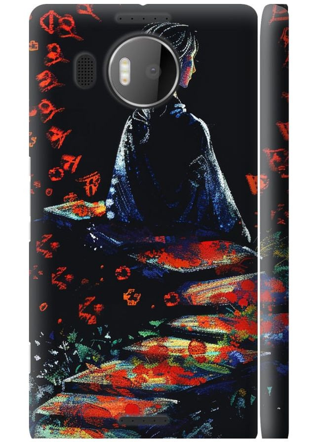 3D пластиковий глянцевий чохол 'Мрійлива дівчина' для Endorphone microsoft lumia 950 xl dual sim (285109912)