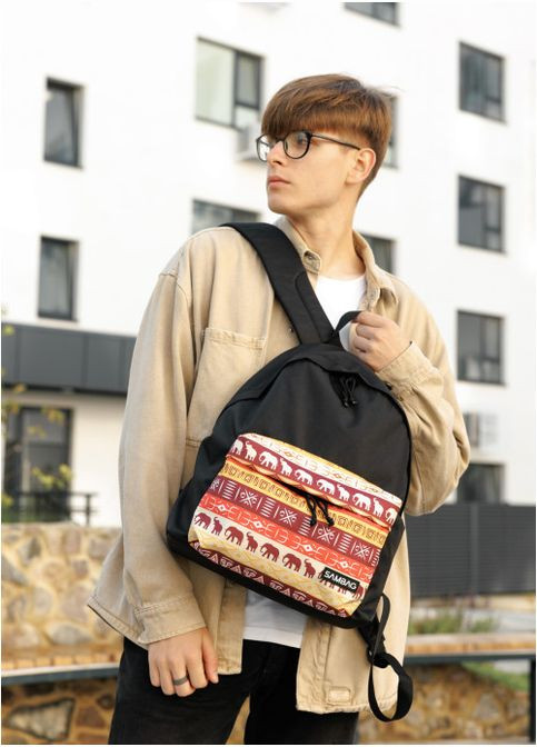 Мужской рюкзак Active тканевый с принтом "Africa" (R-11811147m-VS) Sambag (302450401)