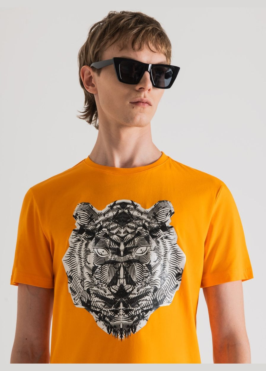 Оранжевая футболка Antony Morato