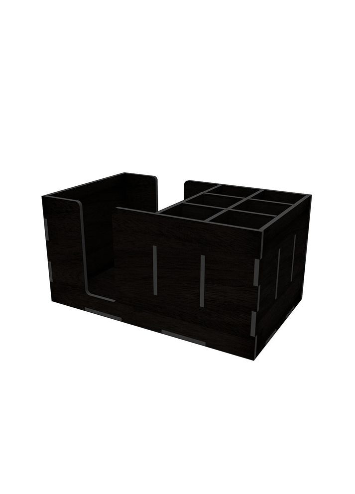 Органайзер дерев'яний чорний 240х145х120 мм Ekostar (367609348)