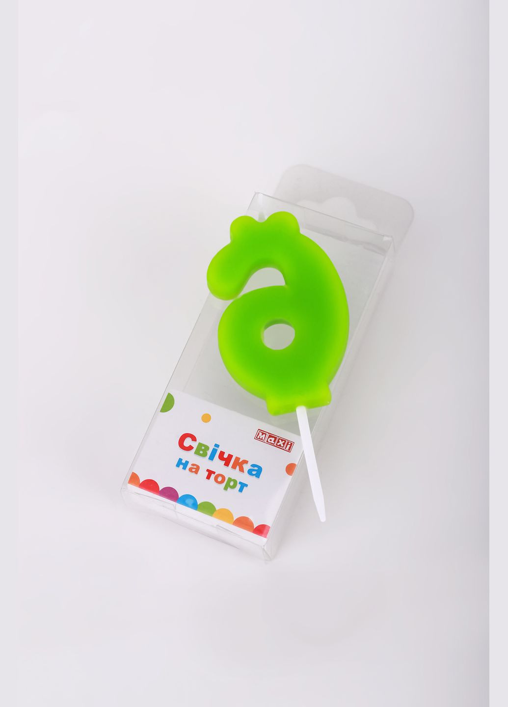 Свічка - цифра Maxi 6 MX622053-6 (123456789145) shop (123456789145) No Brand (362976621)