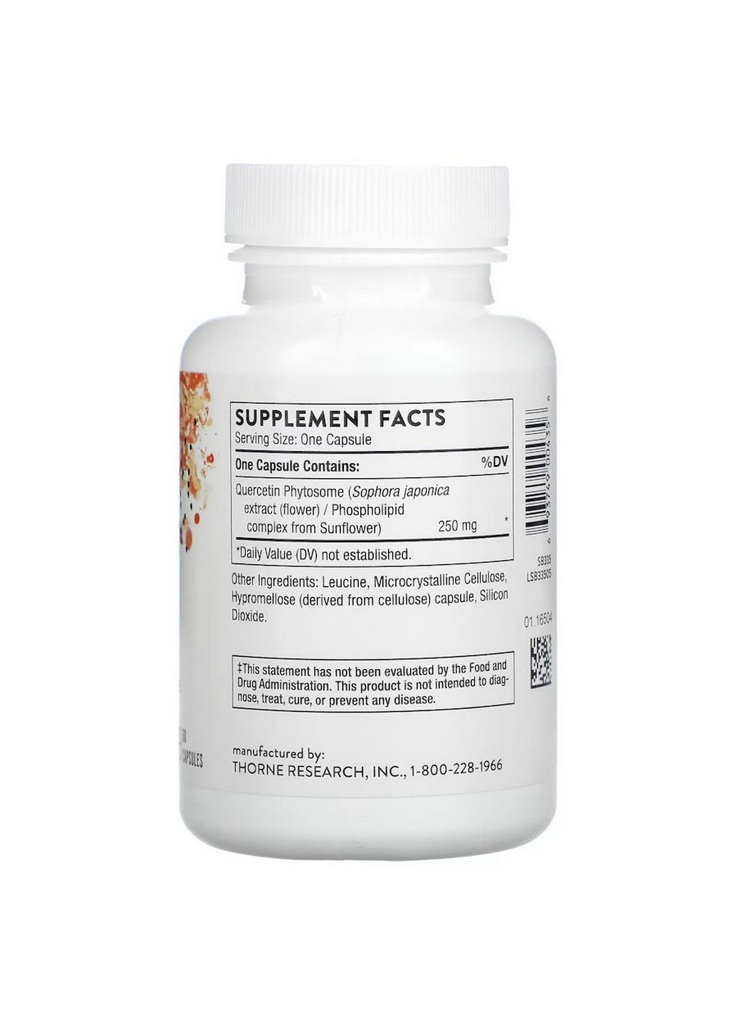 Натуральна добавка Quercetin Phytosome, 60 капсул Thorne Research (294928161)