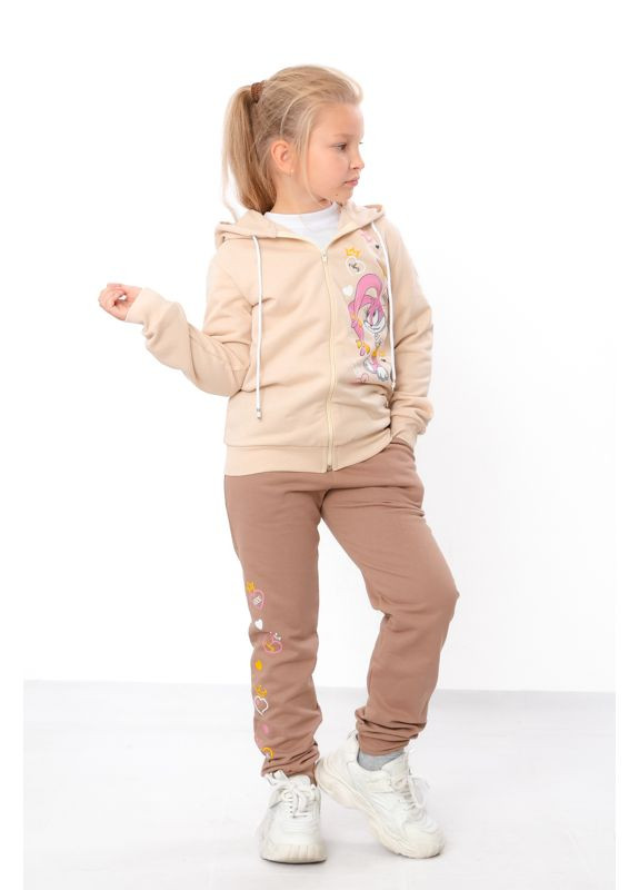 Утепленный костюм для девочки (Zip-худи и брюки) с рисунком (p-8523) Носи своє (363260690)