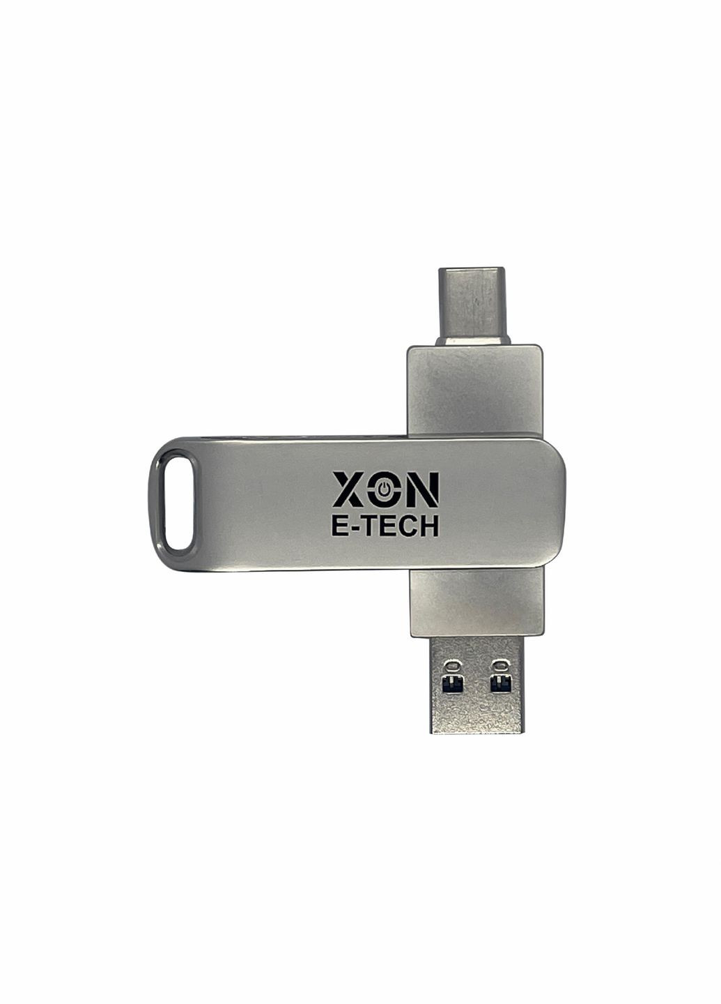 Флеш-накопичувач XON FlashDrive DuoConnect 256GB (USB 3.0 + USB Type-C) Сірий (FX3DR256MS 7638) XON E-Tech (303726363)