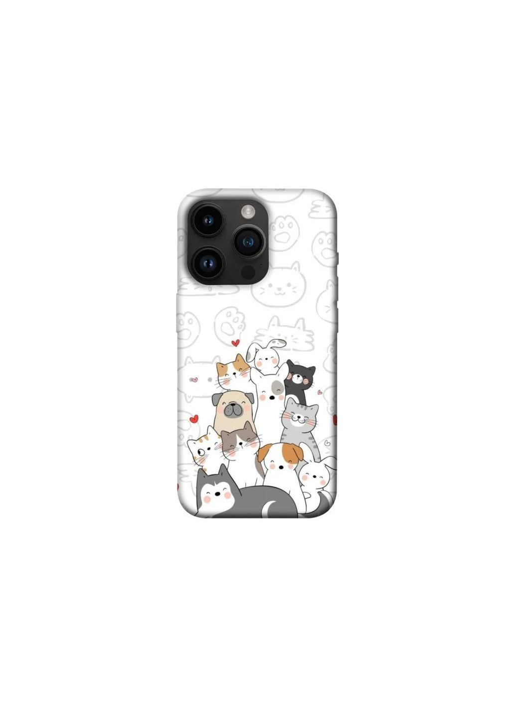 Чехол на Apple iPhone 14 Pro (6.1") Funny Pets Frontalka (379679874)