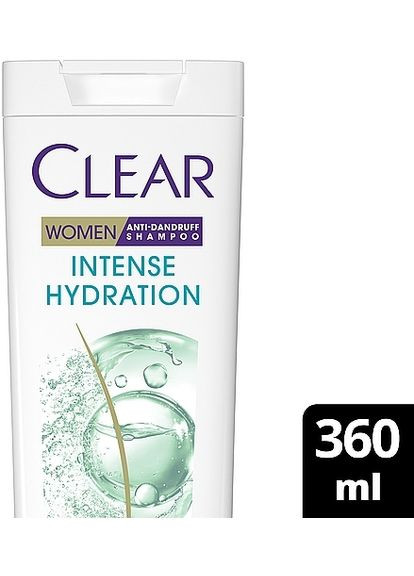 Шампунь проти лупи для жінок "Інтенсивне зволоження" Anti-Dandruff Intense Hydration Shampoo 360ml (1376052-18948158) Clear (368645166)