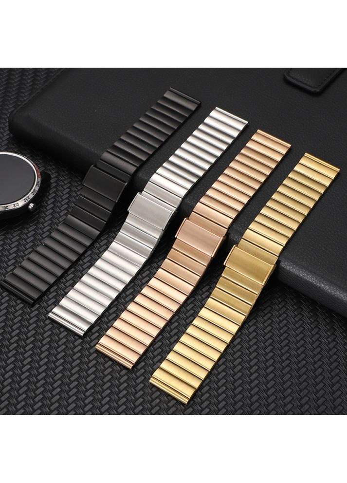 Ремінець браслет Stainless Metal 21 мм для Apple Watch 4 38 / 40 / 41 / 42 mm Smart RSM1103 ремішок металевий Золотий Rose Gold No Brand (363976340)