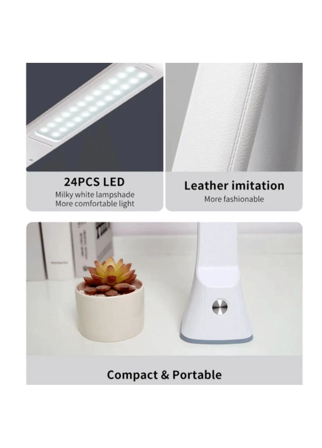 Настільна світлодіодна лампа з акумулятором TGX-L6 5W 200lm 6500K USB 5V White TaigeXin (289355100)