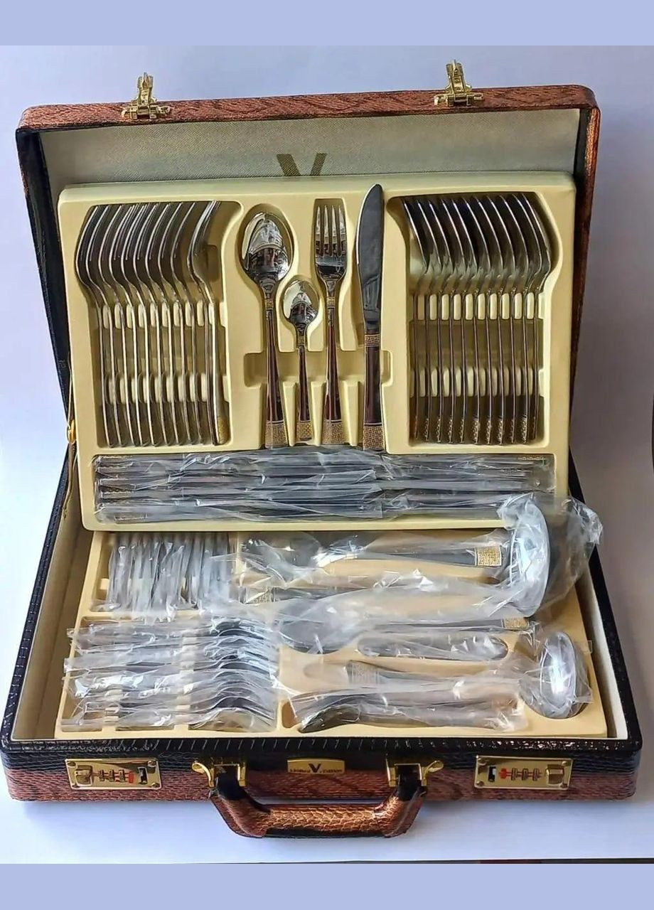 Набір столових приладів 72 предметів Limited Edition LV-1004 набір кухонного приладдя в кейсі Zepter (299337463)