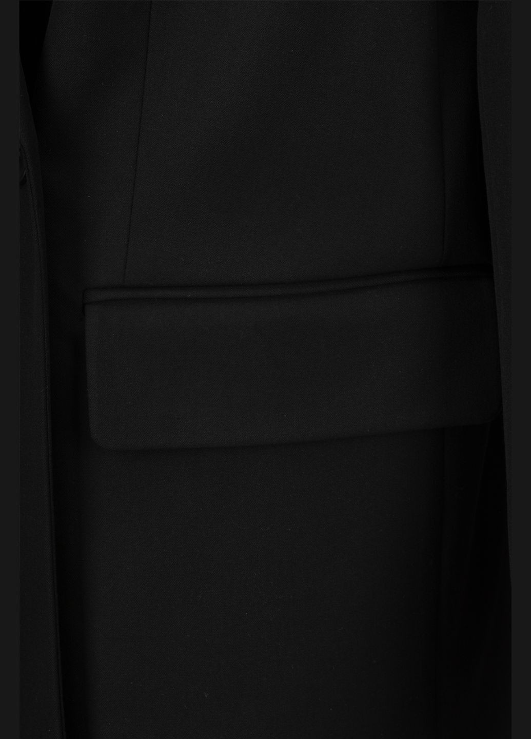 Черный женский пиджак No Brand однотонный - демисезонный