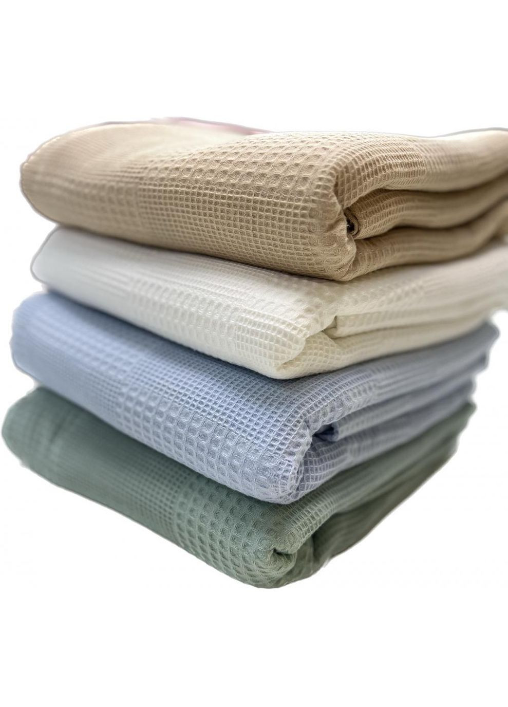 Покривало Блакитний, Піке Вафелька 180*220 No Brand (363194899)