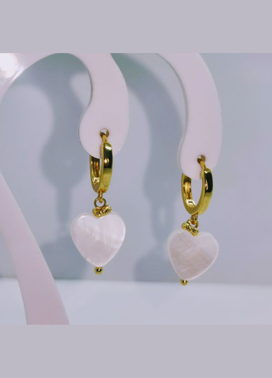 Серьги 3263 натуральный перламутр MINOV (329058252)