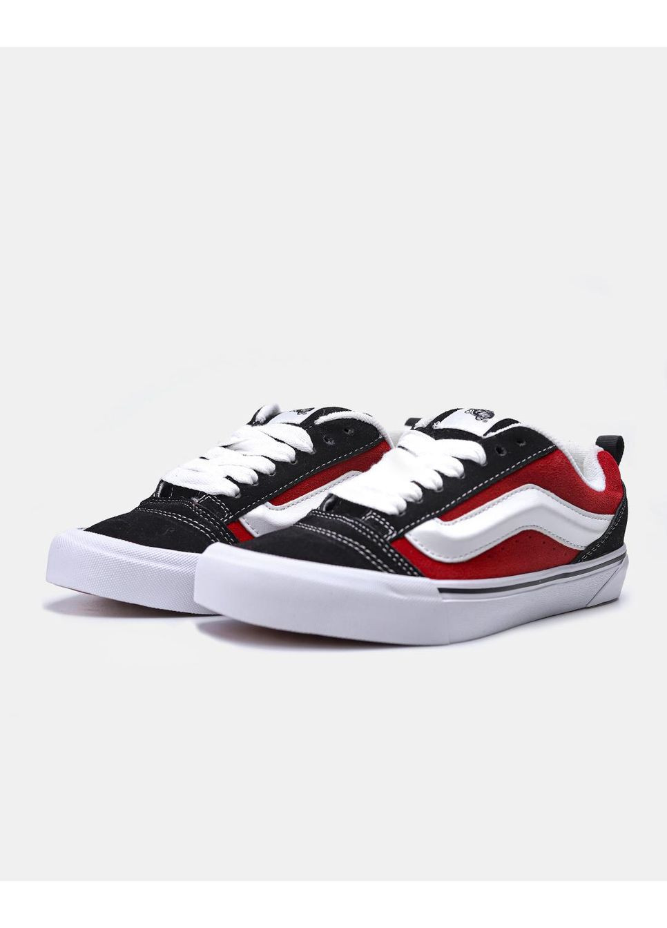 Чорні Осінні кеди чоловічі vans knu-skool black red box ванс кну скул No Brand