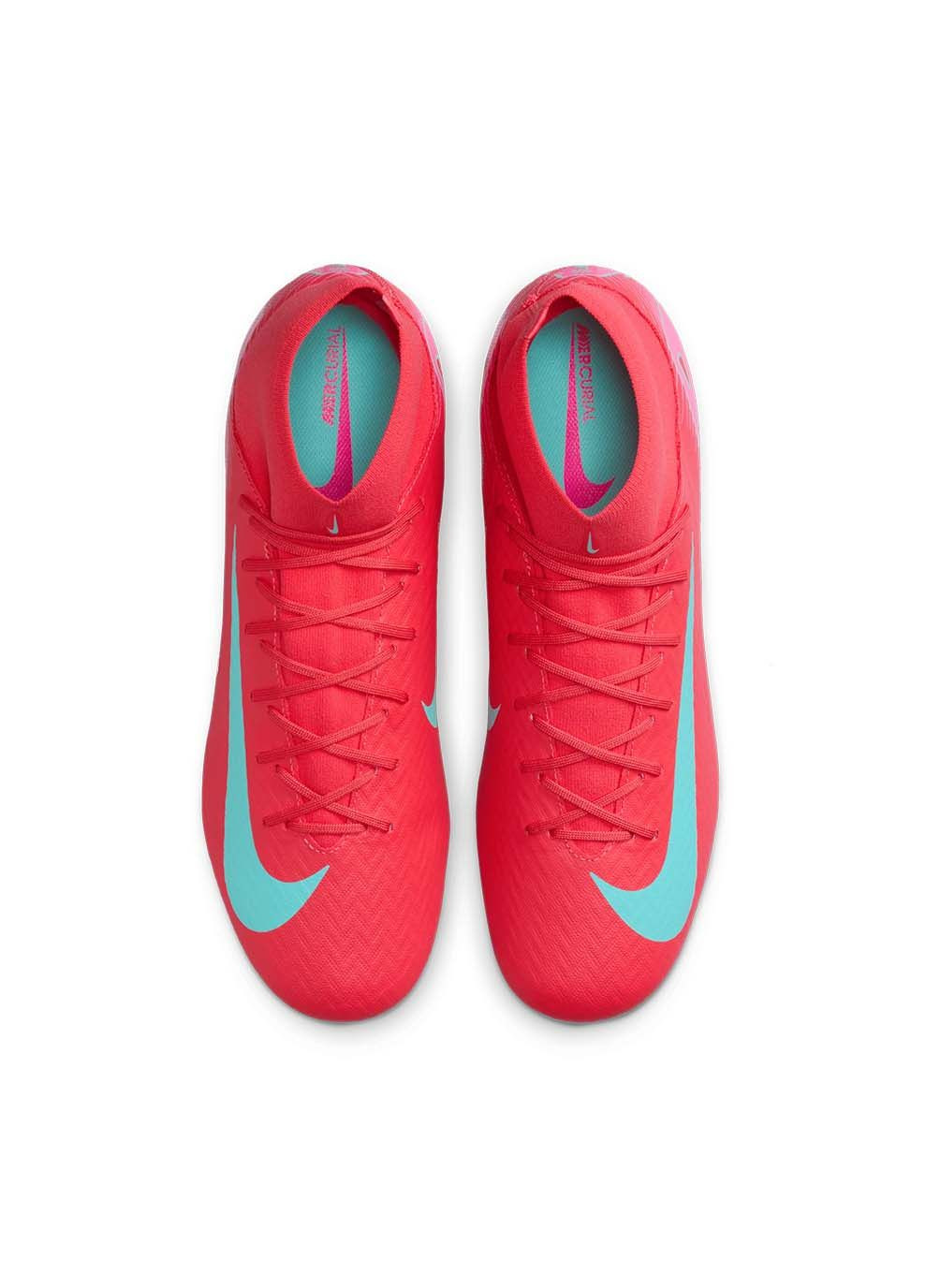 Оранжевые мужские бутсы zm superfly 10 acad fg/mg фуксия Nike