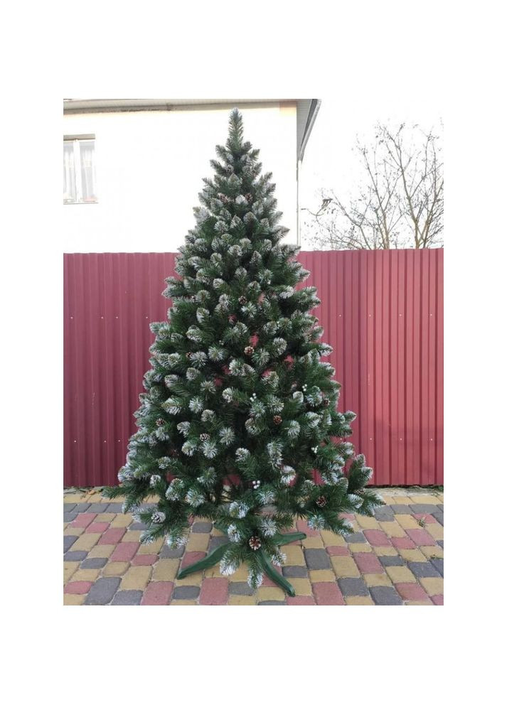 Елка искусственная Кармен Премиум 2.5 м темно-зеленая с серебристыми шишками и жемчугом 7766 Botanica (360882397)