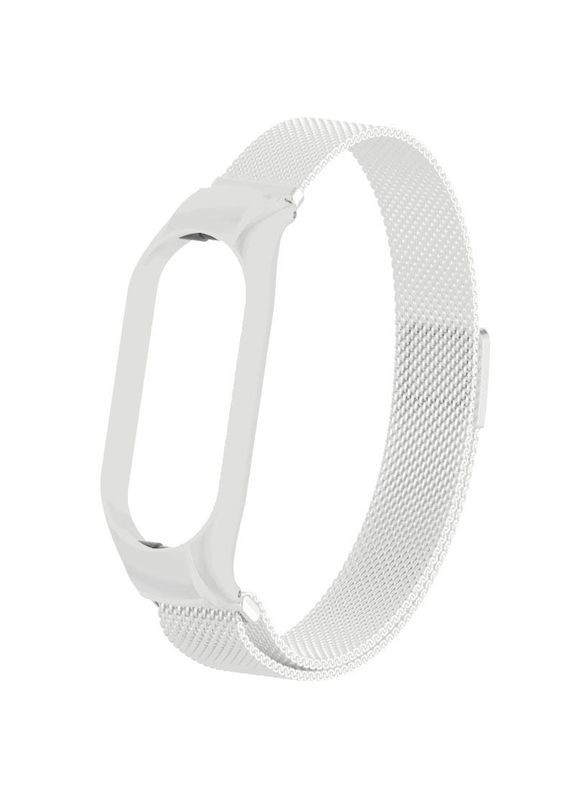 Ремінець Milanese Loop Design для Xiaomi Mi Band 7 white No Brand (361077848)
