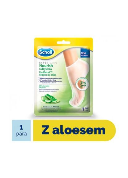 Питательная маска для ног с алоэ, Scholl, 1 пара No Brand (368852031)