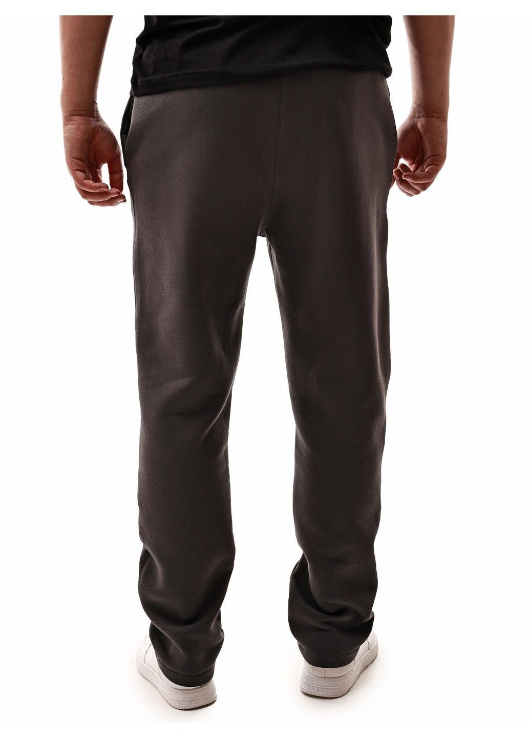 Темно-серые зимние брюки No Brand