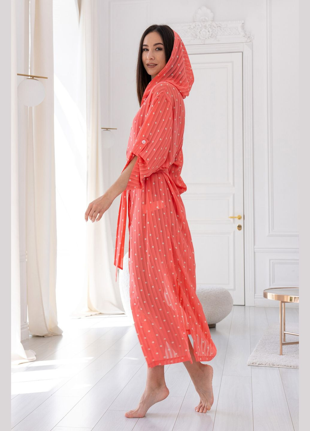 Коралловая кэжуал, праздничный, классическая рубашка RiMari