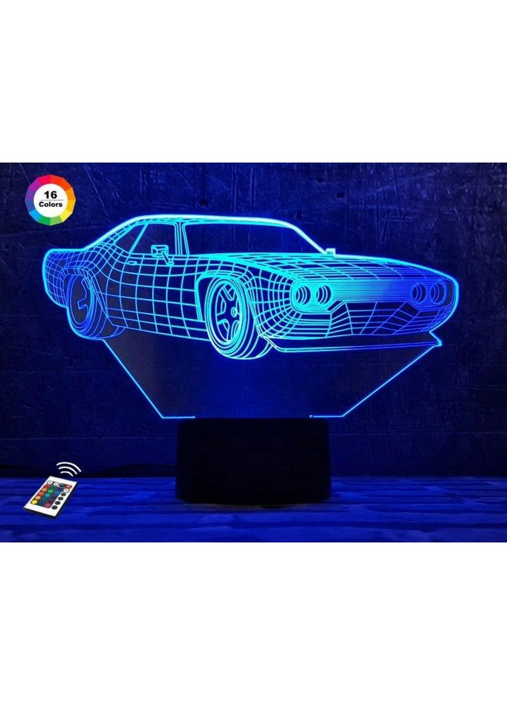 3D нічник-світильник "Автомобіль 29" 3DTOYSLAMP (279323363)