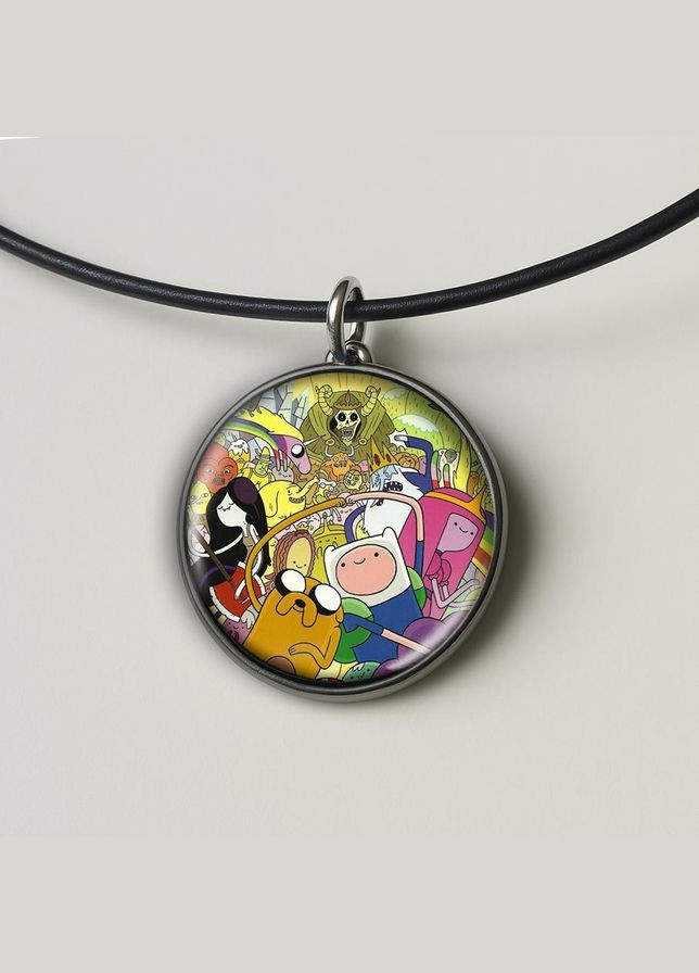 Набір підвіска (кулон) та брелок Час пригод з Фінном і Джейком #01 (подарунковий набір) No Brand (332633241)