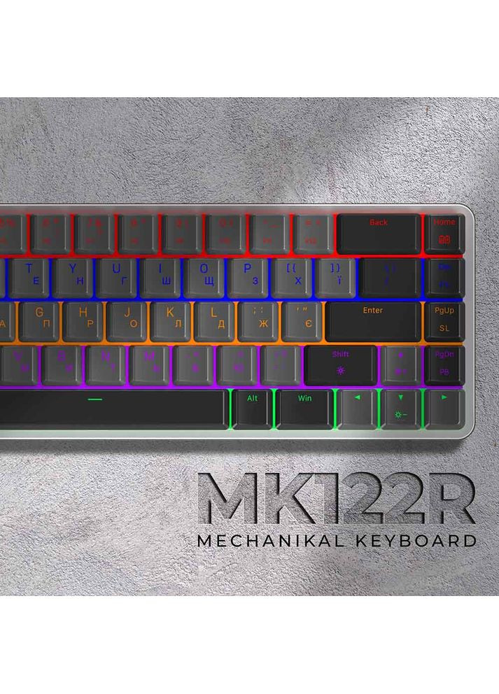 Клавіатура MK122R Red Swich Low Profile Wireless Dark Gray (MK122R) GAMEPRO (306731817)