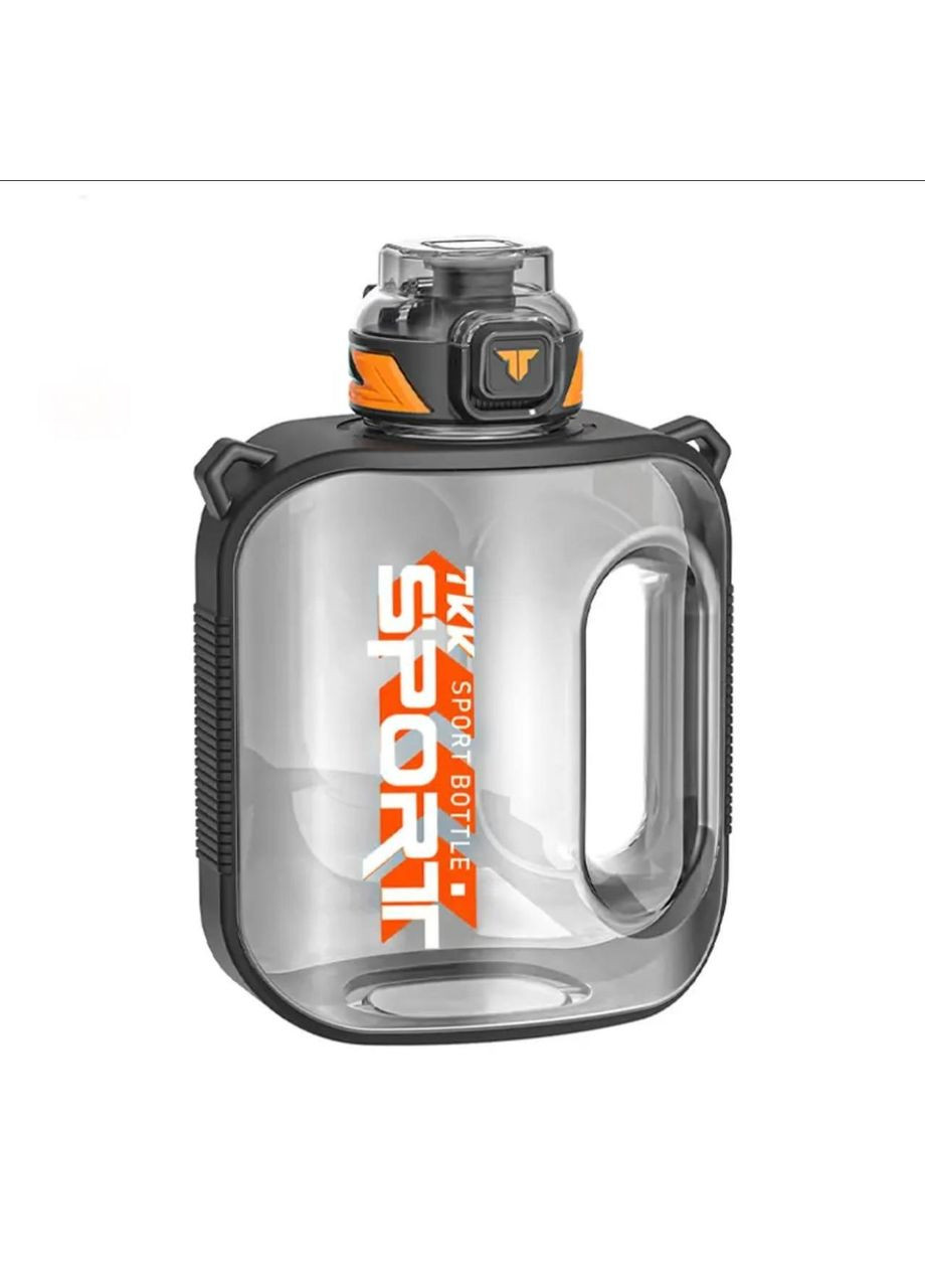 Пляшка TKK SPORT для води 1600 мл із безпечного тритану. Чорна No Brand (296101844)
