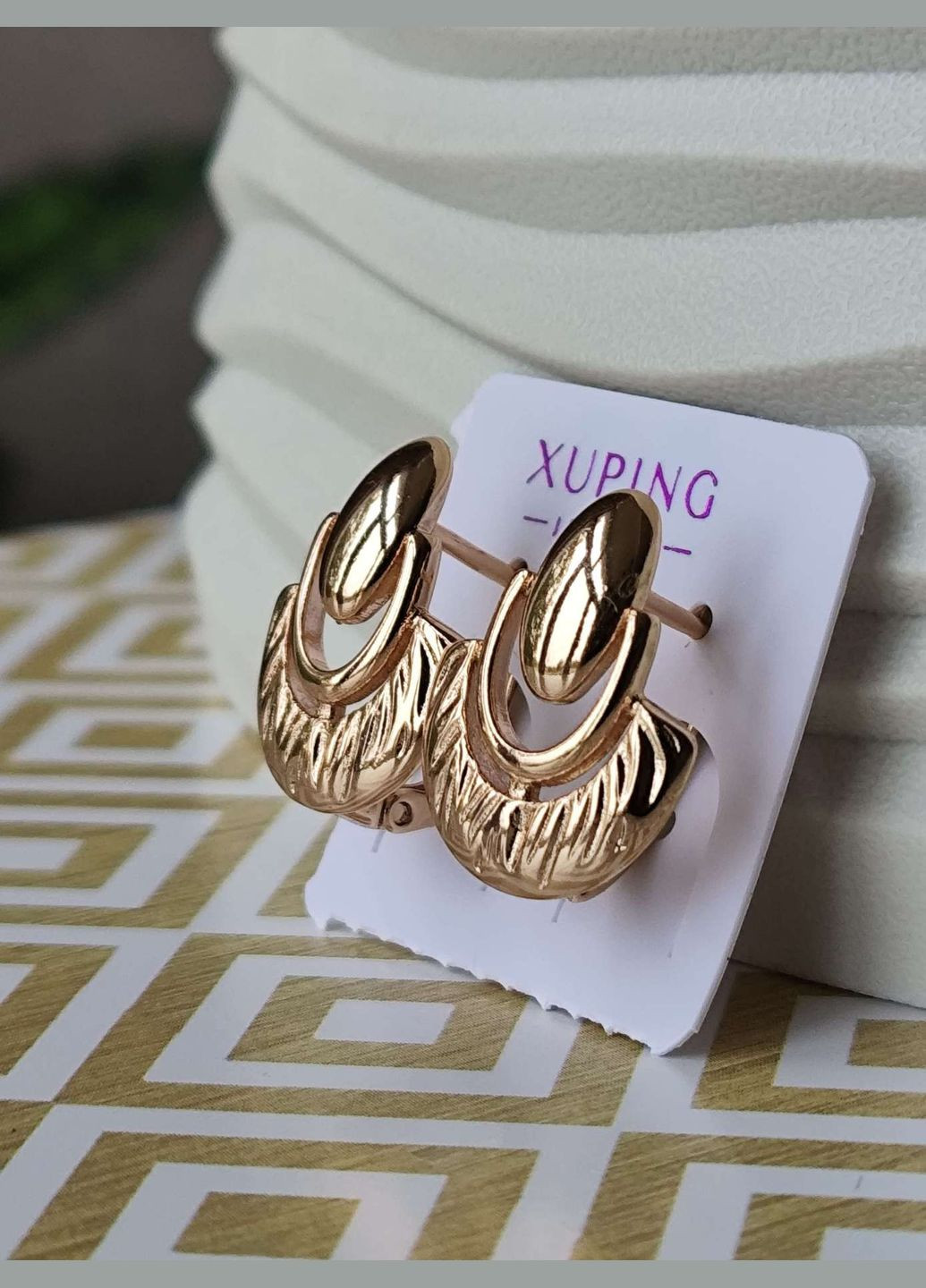 Сережки ксюпінг xuping медзолото позолота Xuping Jewelry (336190154)