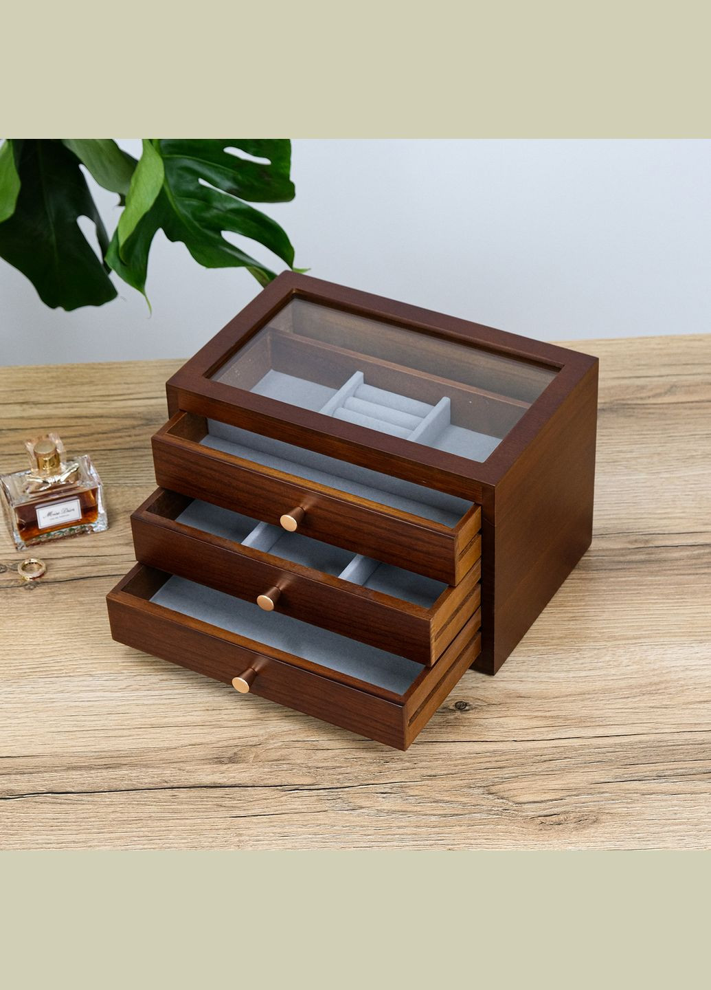 Шкатулка дерев'яна для прикрас, тришарова дерево липа см (JZ-037-1) Гранд Презент (322190887)