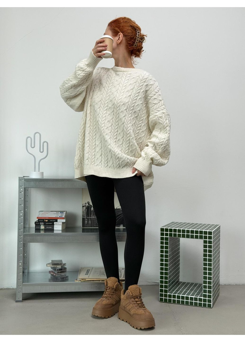 Зимние женские ботинки зимние рыжие на высокой тракторной подошве теплые тедди баранчик натуральная замша массивная подошва No Brand