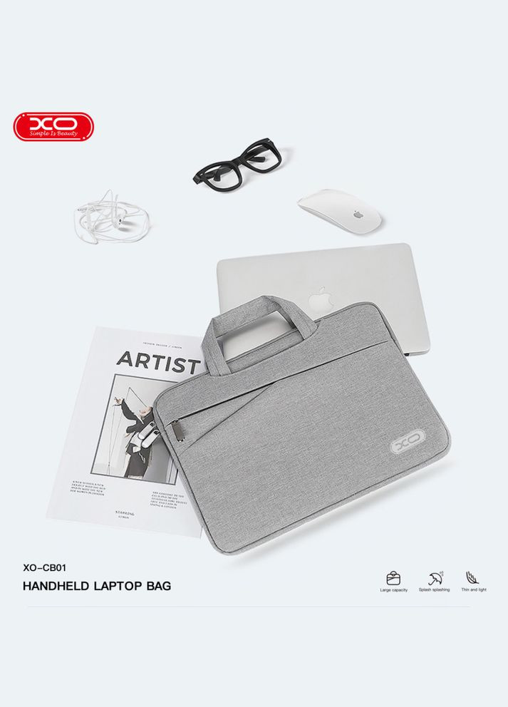 Сумка для ноутбука CB01 14 дюймов Серая XO (304254218)