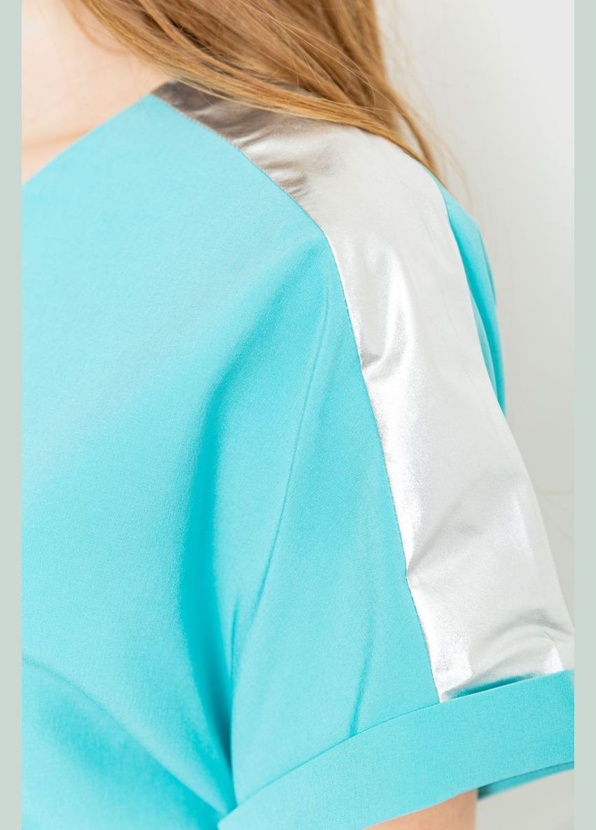 М'ятна демісезонна блуза повсякденна, колір світло-бузковий, Ager