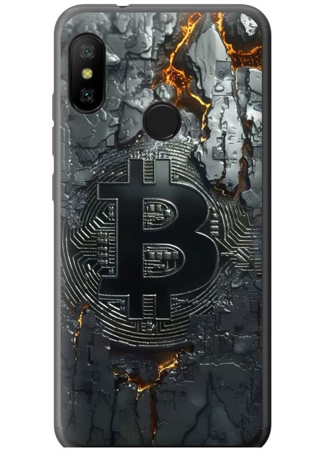 Силиконовый чехол 'Раскаленный биткойн' для Endorphone Xiaomi Redmi 6 Pro (289716462)