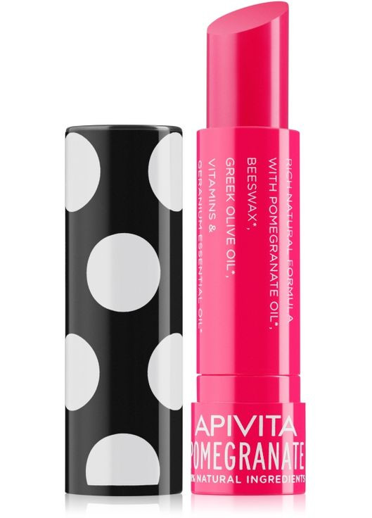 Бальзам для губ с пчелиным воском и гранатом Lip Care with Pomegranate 4.4g (111011-130569) Apivita (368635459)